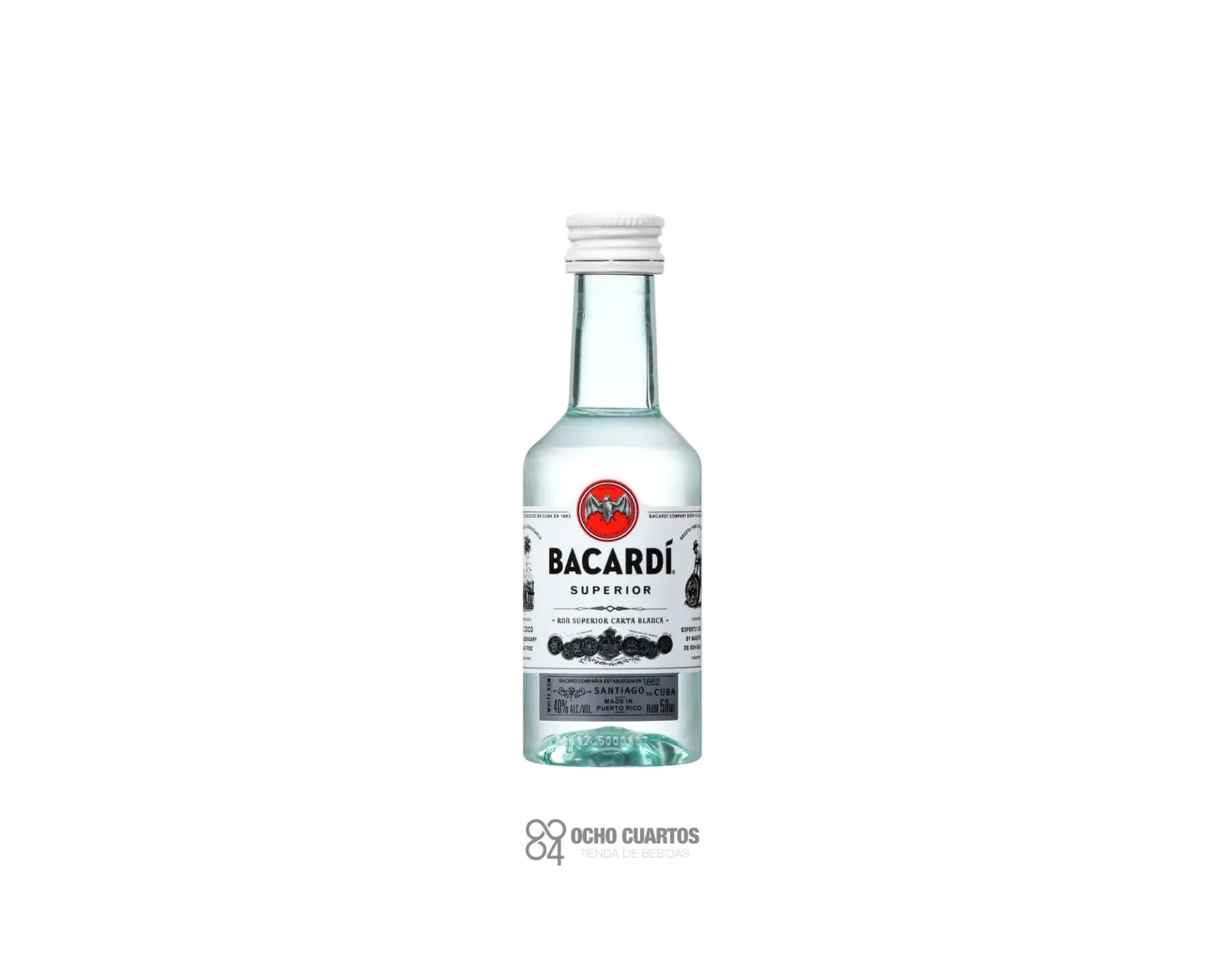 Bacardi carta blanca petaca 50 ml